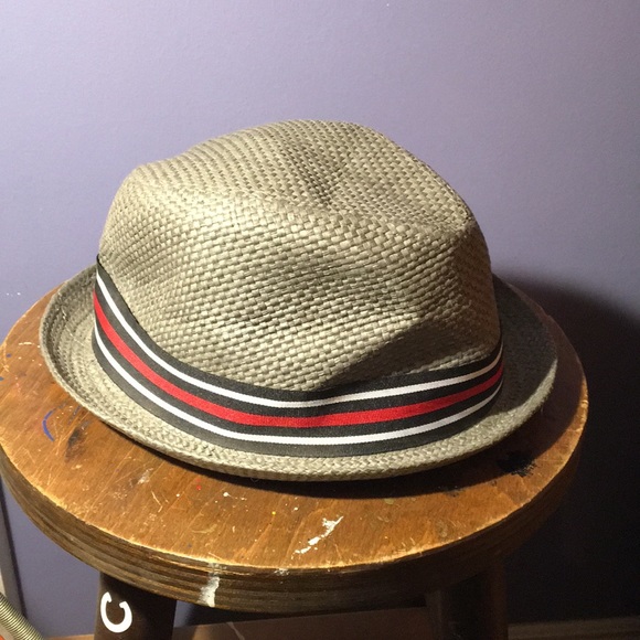 Gray 💯% paper Trilby hat short rolled brim cap S/M size - Picture 3 of 11